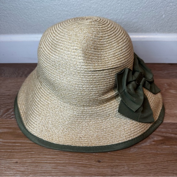 Hatch 100% Straw Bow Summer Beach Packable Hat, OS - Picture 5 of 11